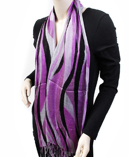 Cool Wave" Ladies Linen Scarf, - FS GIFTS