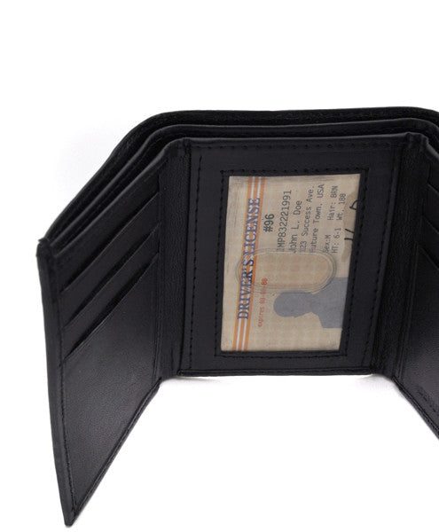 Umo Lorenzo Men's Tri-Fold Hand-Crafted Genuine Leather Wallet - FS GIFTS