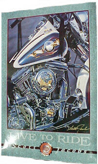 Harley Davidson Poster -- "Live to Ride" - FS GIFTS