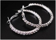 Austrian Crystal Hoop Earrings - FS GIFTS