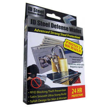 Premier Id Steel Defense Wallet Mens/Womens - FS GIFTS